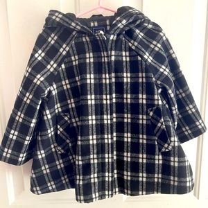 Baby Gap Toddler Girls Coat Black and White Size 3T